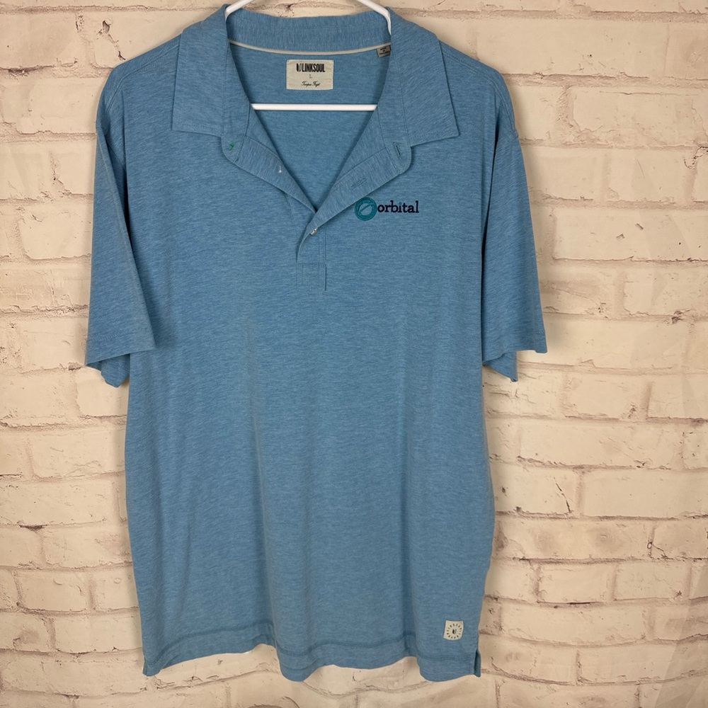 Men's Linksoul Golf Polo Orbital Logo